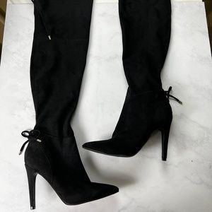 Guess Over The Knee Black Boots
